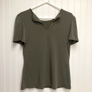 Slight Puffed Sleeves Women’s Dress Shirt